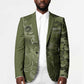 Montford Point Marines Blazer Flame Fire Military Green Camo