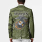 Montford Point Marines Blazer Flame Fire Military Green Camo