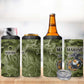 Montford Point Marines 4 in 1 Can Cooler Tumbler Flame Fire Military Green Camo