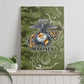 Montford Point Marines Canvas Wall Art Flame Fire Military Green Camo