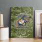 Montford Point Marines Canvas Wall Art Flame Fire Military Green Camo
