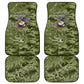 Montford Point Marines Car Mats Flame Fire Military Green Camo