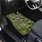 Montford Point Marines Car Mats Flame Fire Military Green Camo