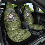 Montford Point Marines Car Seat Cover Flame Fire Military Green Camo