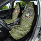Montford Point Marines Car Seat Cover Flame Fire Military Green Camo
