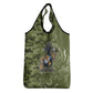 Montford Point Marines Grocery Bag Flame Fire Military Green Camo