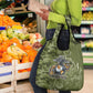 Montford Point Marines Grocery Bag Flame Fire Military Green Camo