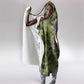Montford Point Marines Hooded Blanket Flame Fire Military Green Camo