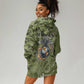 Montford Point Marines Hoodie Dress Flame Fire Military Green Camo