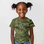 Montford Point Marines Kid T shirt Flame Fire Military Green Camo