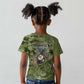 Montford Point Marines Kid T shirt Flame Fire Military Green Camo
