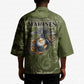 Montford Point Marines Kimono Flame Fire Military Green Camo