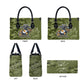 Montford Point Marines Leather Bag Flame Fire Military Green Camo