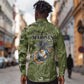 Montford Point Marines Long Sleeve Button Shirt Flame Fire Military Green Camo