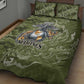 Montford Point Marines Quilt Bed Set Flame Fire Military Green Camo