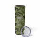 Montford Point Marines Skinny Tumbler Flame Fire Military Green Camo