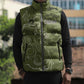 Montford Point Marines Sleeveless Puffer Jacket Flame Fire Military Green Camo