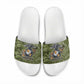 Montford Point Marines Slide Sandals Flame Fire Military Green Camo