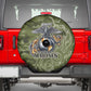 Montford Point Marines Spare Tire Cover Flame Fire Military Green Camo