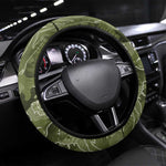Montford Point Marines Steering Wheel Cover Flame Fire Military Green Camo