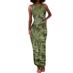 Montford Point Marines Tank Maxi Dress Flame Fire Military Green Camo