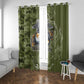 Montford Point Marines Window Curtain Flame Fire Military Green Camo