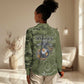 Montford Point Marines Women Casual Shirt Flame Fire Military Green Camo