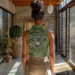 Montford Point Marines Women Sleeveless Polo Shirt Flame Fire Military Green Camo