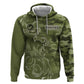 Montford Point Marines Zip Hoodie Flame Fire Military Green Camo