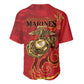 Montford Point Marines Baseball Jersey Flame Fire Military Red Camo