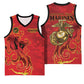 Montford Point Marines Basketball Jersey Flame Fire Military Red Camo