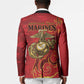 Montford Point Marines Blazer Flame Fire Military Red Camo
