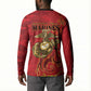 Montford Point Marines Button Sweatshirt Flame Fire Military Red Camo
