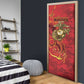 Montford Point Marines Door Cover Flame Fire Military Red Camo