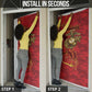 Montford Point Marines Door Cover Flame Fire Military Red Camo