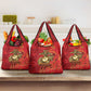Montford Point Marines Grocery Bag Flame Fire Military Red Camo
