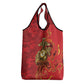 Montford Point Marines Grocery Bag Flame Fire Military Red Camo