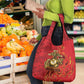 Montford Point Marines Grocery Bag Flame Fire Military Red Camo