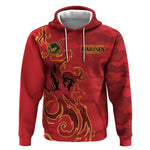 Montford Point Marines Hoodie Flame Fire Military Red Camo
