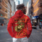 Montford Point Marines Hoodie Flame Fire Military Red Camo