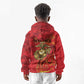 Montford Point Marines Kid Hoodie Flame Fire Military Red Camo