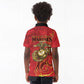 Montford Point Marines Kid Polo Shirt Flame Fire Military Red Camo