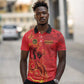 Montford Point Marines Polo Shirt Flame Fire Military Red Camo