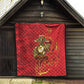 Montford Point Marines Quilt Flame Fire Military Red Camo