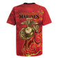 Montford Point Marines Rugby Jersey Flame Fire Military Red Camo