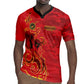 Montford Point Marines Rugby Jersey Flame Fire Military Red Camo