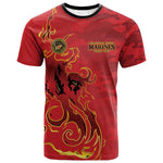 Montford Point Marines T shirt Flame Fire Military Red Camo