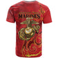 Montford Point Marines T shirt Flame Fire Military Red Camo