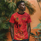 Montford Point Marines T shirt Flame Fire Military Red Camo