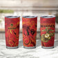 Montford Point Marines Tumbler Cup Flame Fire Military Red Camo